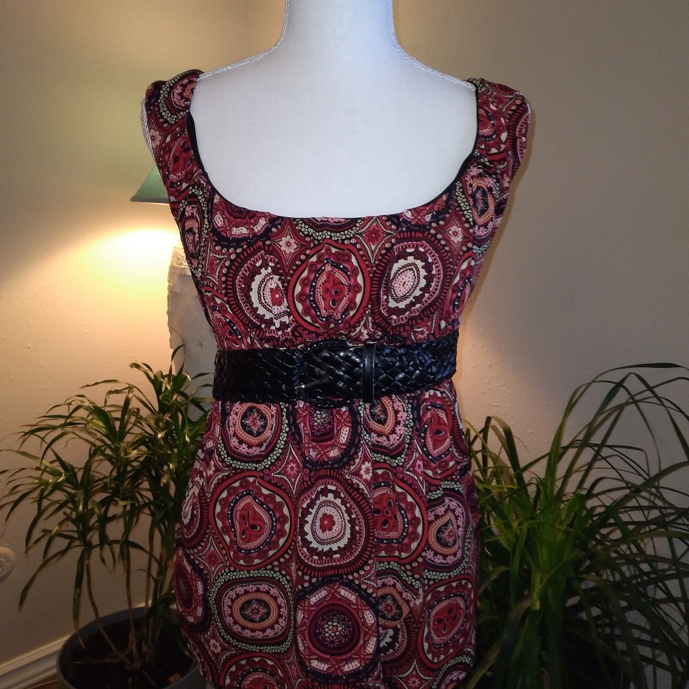 3 for $10 Speechless Red Top with belt accent